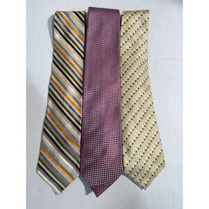 LOT OF 3 Men's Ties - Henry Jacobson, Tommy Hilfiger, Geoffrey Beene - Very Nice